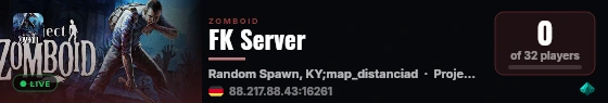 FK Server live status badge