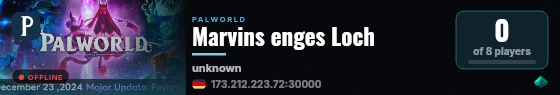 Marvins enges Loch live status badge