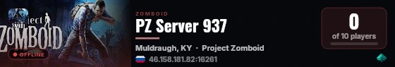 PZ Server 937 live status badge