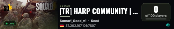 [TR] HARP COMMUNITY #1 | discord.gg/harp | harpcommunity.com live status badge
