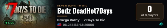 Bodz DeadHot7Days live status badge