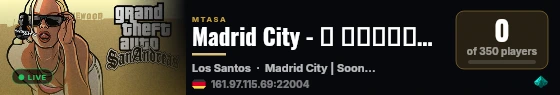 Madrid City - مدينة مـدريـد live status badge