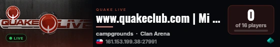 www.quakeclub.com | Mi Servidor live status badge