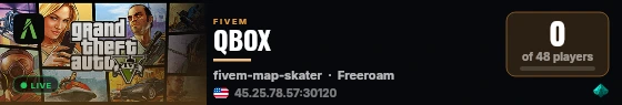 QBOX live status badge