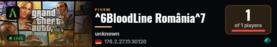 ^6BloodLine România^7 live status badge