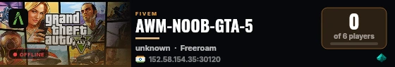 AWM-NOOB-GTA-5 live status badge
