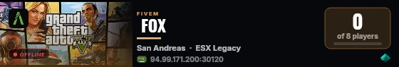  FOX  live status badge