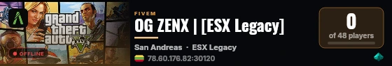 OG ZENX | [ESX Legacy] live status badge