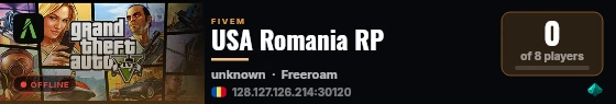 USA Romania RP live status badge