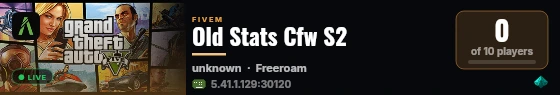 Old Stats Cfw S2 live status badge
