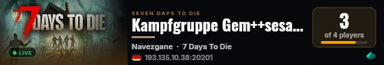 Kampfgruppe Gem++sesalat live status badge