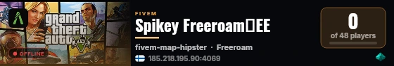 Spikey Freeroam⏐EE live status badge