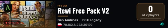Rewi Free Pack V2 live status badge