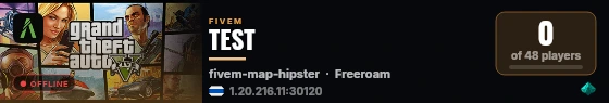 TEST live status badge