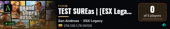 TEST SUREas | [ESX Legacy] live status badge