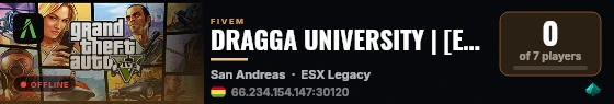 DRAGGA UNIVERSITY | [ESX Legacy] live status badge