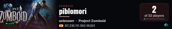 piblomori live status badge