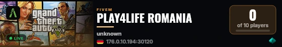 PLAY4LIFE ROMANIA  live status badge