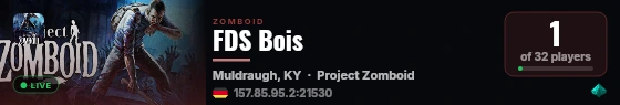 FDS Bois live status badge
