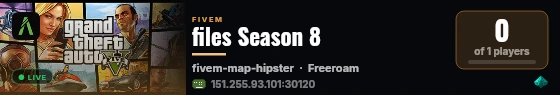 files Season 8 live status badge