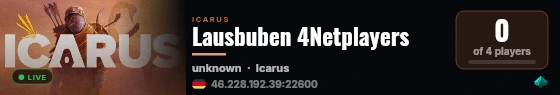 Lausbuben 4Netplayers live status badge