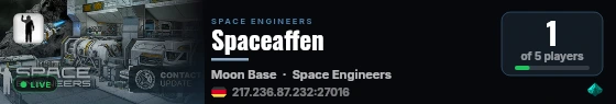 Spaceaffen live status badge
