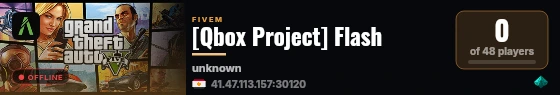 [Qbox Project] Flash live status badge