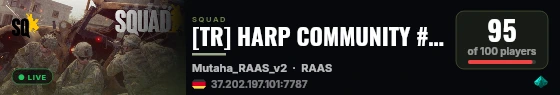 [TR] HARP COMMUNITY #1 | discord.gg/harp | harpcommunity.com live status badge