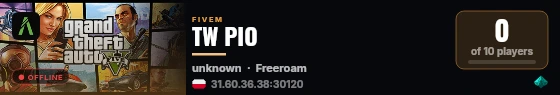 TW PIO live status badge