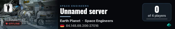 Unnamed server live status badge