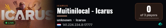Muitinilocal - Icarus live status badge