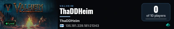 ThaDDHeim live status badge