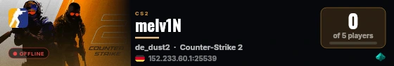melv1N live status badge
