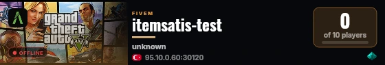 itemsatis-test live status badge