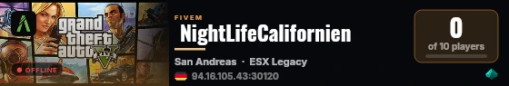  NightLifeCalifornien live status badge