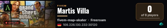 Martis Villa live status badge