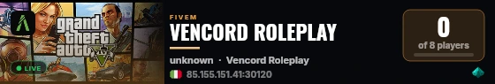 VENCORD ROLEPLAY live status badge