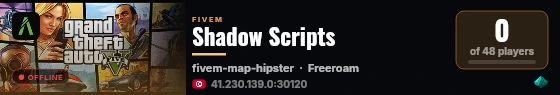 Shadow Scripts live status badge