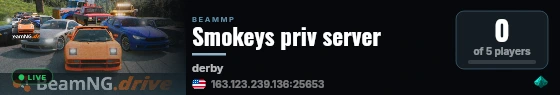 Smokeys priv server live status badge