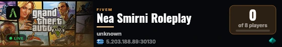 Nea Smirni Roleplay live status badge