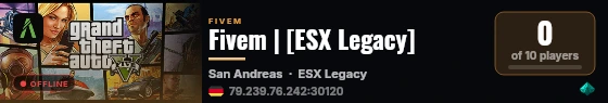 Fivem | [ESX Legacy] live status badge