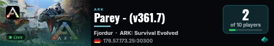 Parey - (v361.7) live status badge