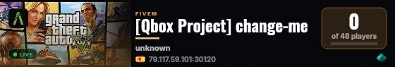 [Qbox Project] change-me live status badge