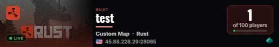 test live status badge