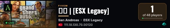 夜都 | [ESX Legacy] live status badge