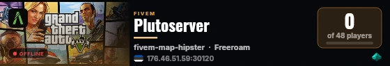 Plutoserver live status badge