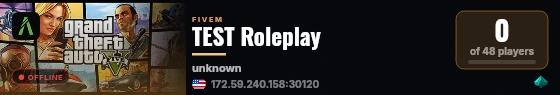 TEST Roleplay live status badge