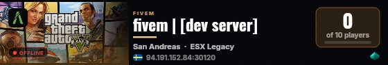fivem | [dev server] live status badge