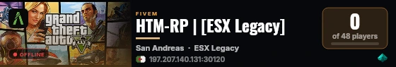 HTM-RP | [ESX Legacy] live status badge