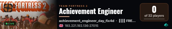 Achievement Engineer live status badge
